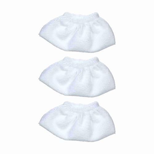 6 Pack -Stoff -Set -Wischkissen Ersatz Karger SC2 SC3 SC4 SC5 Düsenabdeckungen Mikrofaser -Pads Weiß (3 Lagdüsenabdeckungen) von MechKit