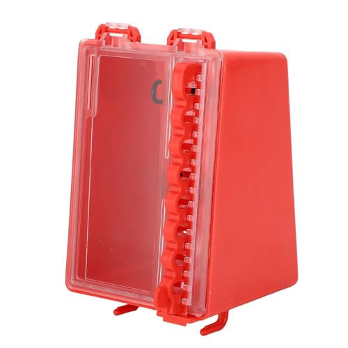 MechKit Lockout Tagout Box Tragbare Wandmontagegruppe Lock 8 Lochschlüsselstation mit transparenter Panel für Fabrik -Baustellen geeignet von MechKit