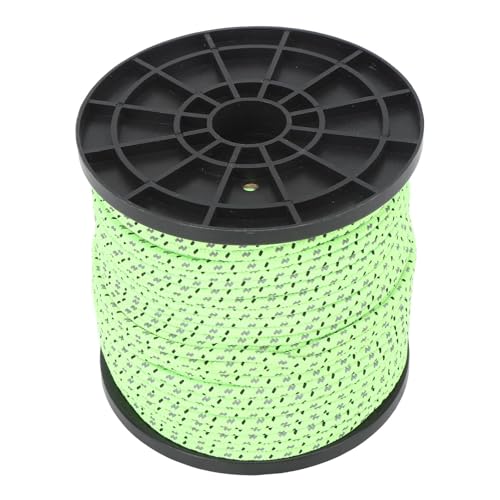 Mechkit Paracord 4mm, 50m Reflektierendes Camping Seil Polyester Reflektierende Schnur für Reise Camping Wandern Zelt Backpacking (Grün) von MechKit