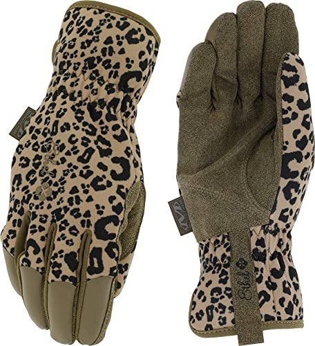 Mechanix Wear Ethel Gartenhandschuhe mit Leopardenmuster, Größe S, Braun von Mechanix Wear