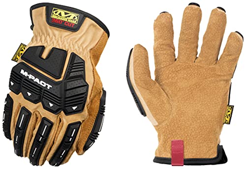 Mechanix Wear DuraHide M-Pact® Driver F9-360 Handschuhe (Medium, DuraHide®-Leder), Braun/Schwarz von Mechanix Wear