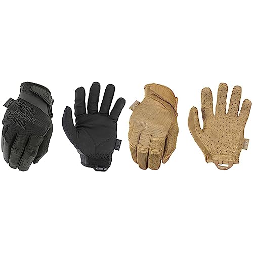 Mechanix Wear Specialty 0,5mm Covert Handschuhe (Large, Vollständig schwarz) & Specialty Vent Coyote Handschuhe (Large, Beige) von Mechanix Wear