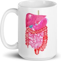 Chirurg Tasse - Gastroenterologe Arzthelferin Bauchanatomie-Illustrationstasse von MedPapers