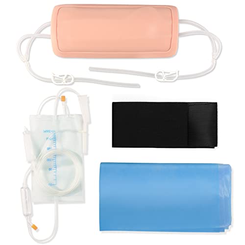 Medarchitect Wearable IV Practice Trainer Kit Phlebotomie & Venenpunktion Praxis IV Simulations-Injektionstrainings-Pad für Medizinstudenten-Trainingskurse, Arzt- und Krankenschwester-Praxis-Kit von Medarchitect