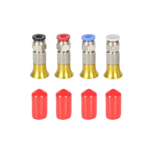 3D-Drucker-Filamenttrocknerbox, pneumatischer Anschluss mit Mutter for PLA-ABS-Filamente, 2,5 x 4 mm PTFE-Rohr, 3D-Druckerzubehör(Kit B 4 sets) von MedgAs