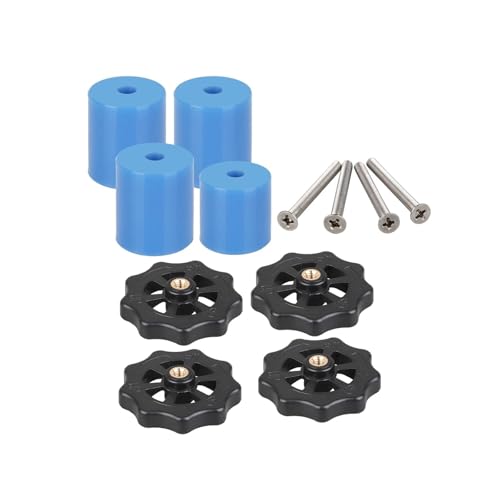 3D-Druckerteil M3 M4 Hotbed-Mutter Federschraube Nivellierungssatz Beheizte Bettplattform-Nivellierungsfeder Zubehör for CR-10 Ender 3(Blue Silicone Kit) von MedgAs