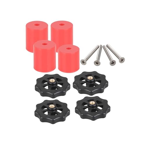 3D-Druckerteil M3 M4 Hotbed-Mutter Federschraube Nivellierungssatz Beheizte Bettplattform-Nivellierungsfeder Zubehör for CR-10 Ender 3(Red Silicone Kit) von MedgAs