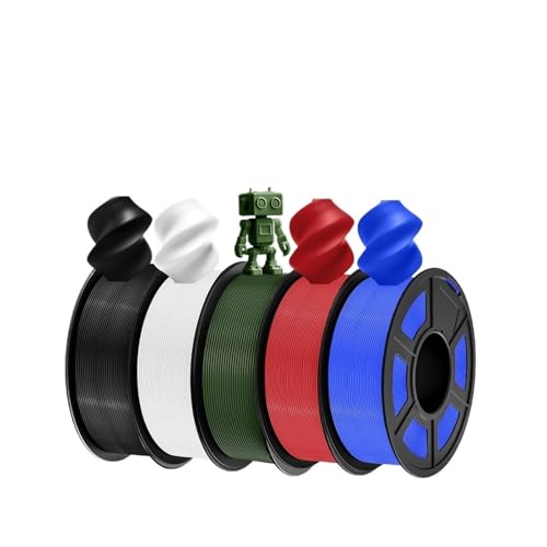 3D-Filament PLA/PLA META/PETG/SILK PLA+/Holz/PLA Marblel/APLA 1,75 mm 5 Rollen 1,1 kg/0,5 kg 3D-Druckerfilament for 3D-Drucker(PLA PLUS Mix-5) von MedgAs