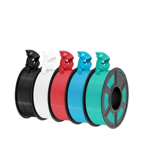 3D-Filament PLA/PLA META/PETG/SILK PLA+/Holz/PLA Marblel/APLA 1,75 mm 5 Rollen 1,1 kg/0,5 kg 3D-Druckerfilament for 3D-Drucker(PLAMT Mix-1 5Roll) von MedgAs