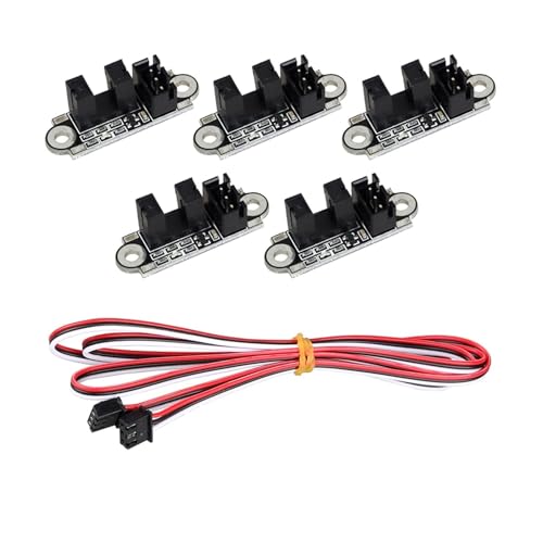 Lichtschranke Beliebte 3D-Druckerteile Lichtsteuerung Endschalter Endstop-Modul 1M Kabel Optischer Schaltersensor(Endstop wiht 2m) von MedgAs