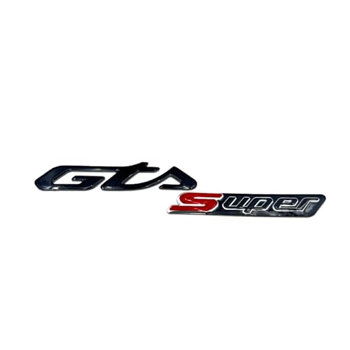 for Vespa GTS300 Ie -2023 Motorrad Aufkleber 3M Verkleidung Aufkleber Kunststoff Logo Dekorativ (Color : GTS-super) von MedgAs
