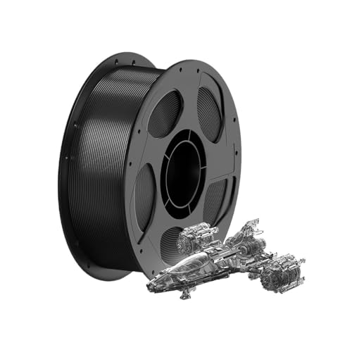 PETG 3D-Druckerfilament, 1 kg/Rolle, mehrfarbig, 1,75 mm, Kunststoff-3D-Druckerfilament for Kobra 3 Combo S1C FDM 3D-Drucker(1KG T-Grey) von MedgAs
