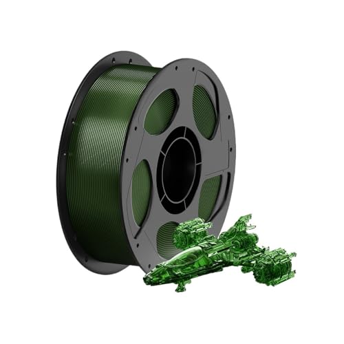 PETG PLA Transparentes 3D-Druckerfilament Mehrfarbiges 1,75-mm-3D-Druckerfilament for Kobra 3 Combo S1C FDM 3D-Drucker(Clear-olive green) von MedgAs