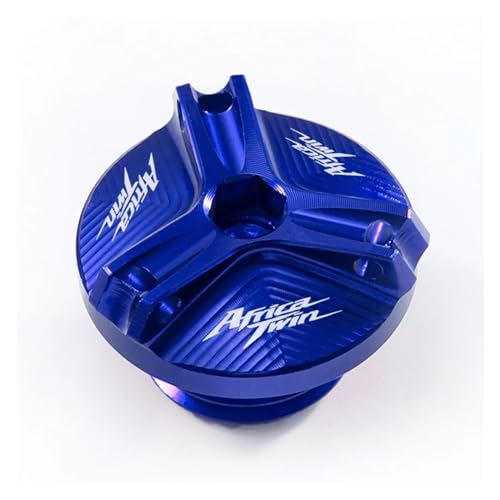 for Africa Twin CRF 1100 L CRF1100L Abenteuer Motorrad Motoröldeckel Einfülldeckel Hinten Bremsflüssigkeitsbehälter Deckelschutz(Oil Filler Cap-Blue) von MedgAs