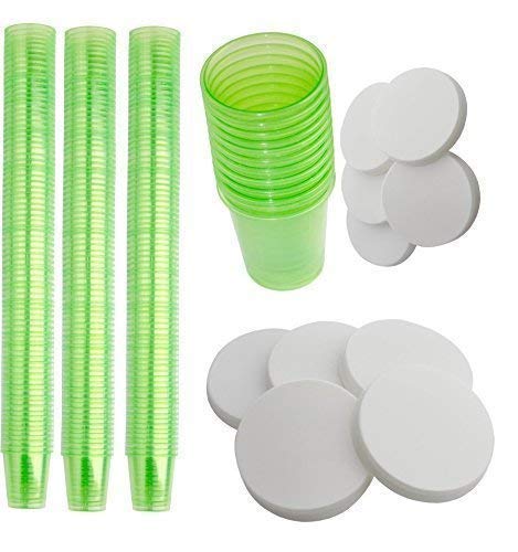 Medi-Inn Medikamentenbecher 240 Stück mit Deckel Becherfarbe grün von Medi-Inn+