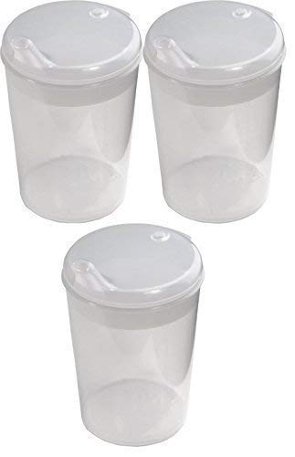 Medi-Inn+ Schnabelbecher Schnabeltasse Trinkbecher Transparent Öffnung 4 x 4 mm | praktisches Set: 3 Stück von Medi-Inn+