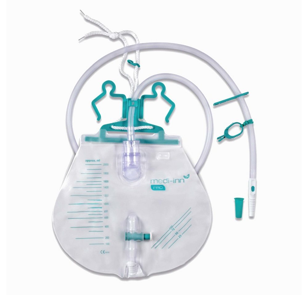 Medi-Inn Urinal PRO Urinbeutel closed System, 120 cm, 2000 ml, steril verpackt, (1-tlg) von Medi-Inn