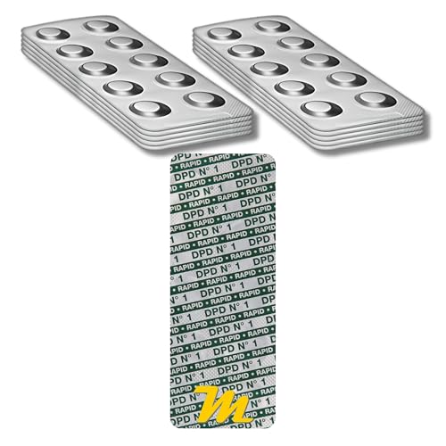 100 Rapid Testtabletten, DPD N°1 freies Chlor, Tabletten für Pool und Whirlpool Wassertests. Made in Germany 100 Rapid Testtabletten, DPD N°1 freies Chlor, Tabletten für Pool und Whirlpool Wassertests. Made in Germany von MediMuc
