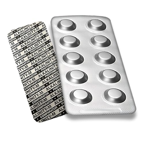 250 x ALKA-M Testtabletten zur Messung: Alkalität bzw Säurekapazität im Schwimmbadwasser - Für Handphotometer geeignet von MediMuc
