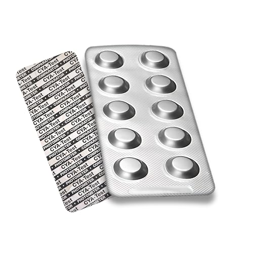 50 x CYA-Test Testtabletten zur zur Bestimmung des Wertes: Stabilizer - Cyanursäure im Schwimmbadwasser - Für Handphotometer geeignet 50 x CYA-Test Testtabletten zur zur Bestimmung des Wertes: Stabilizer - Cyanursäure im Schwimmbadwasser - Für Handphotometer geeignet von MediMuc