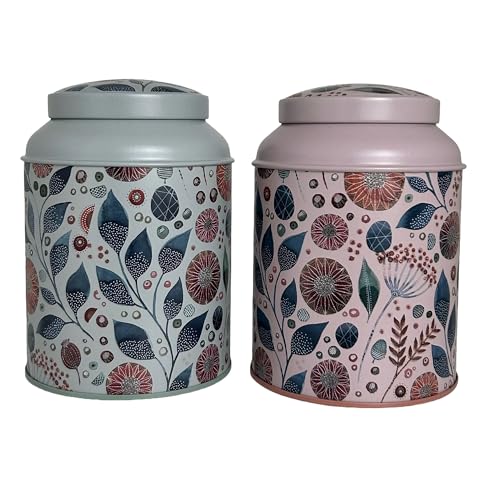 Dose Linnea je 175g - 2er Set - mit bunten Motiven aufwendig lackiert, Bügelverschlußdeckel - Tee- Kaffeedose lebensmittelecht Ø x H 9,2 x 12,0cm Dose Linnea je 175g - 2er Set - mit bunten Motiven aufwendig lackiert, Bügelverschlußdeckel - Tee- Kaffeedose lebensmittelecht Ø x H 9,2 x 12,0cm von MediMuc