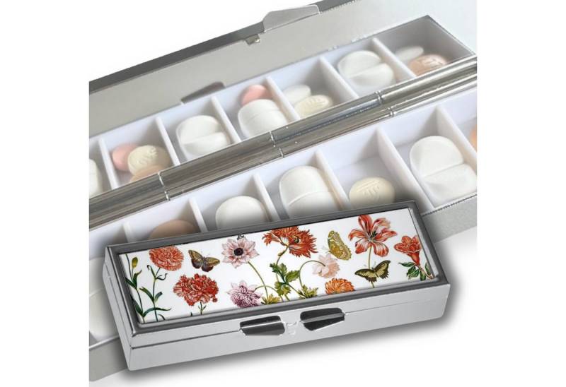 MediMuc Pillendose für 7 Tage von Fridolin - mit Spiegel - Modellauswahl, Tablettendose, Pillendose, Tabletten Organizer, Tabletten Dose von MediMuc
