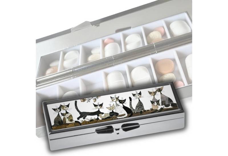 MediMuc Pillendose für 7 Tage von Fridolin - mit Spiegel - Modellauswahl, Tablettendose, Pillendose, Tabletten Organizer, Tabletten Dose von MediMuc