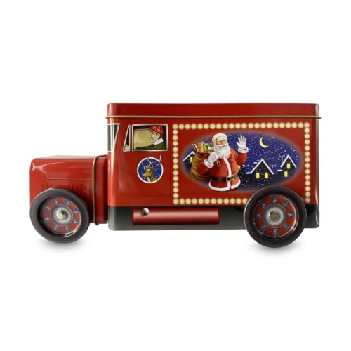 MediMuc Santa Truck - lebensmittelecht - Weihnachtstruck mit drehbaren Rädern - lebensmittelecht - Volumen: 1,2l - Maße: 24,0 x 7,5 x 11,0 cm von MediMuc
