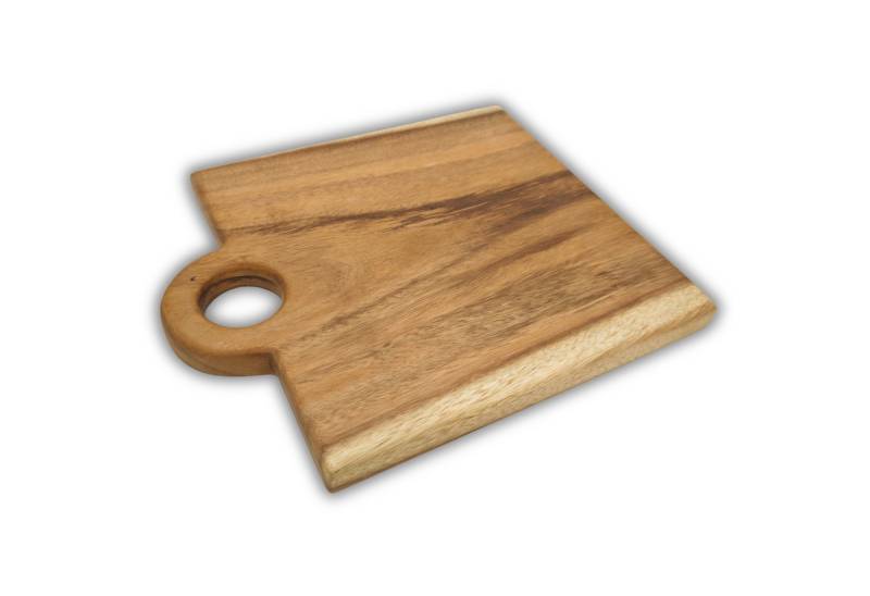 MediMuc Schneidebrett Schneidbrett Hackbrett Servierbrett Suarholz, 3cm dick, Santorini 35L x 30B cm, Mit lebensmittelechtem Hartwachsöl handgeölt von MediMuc