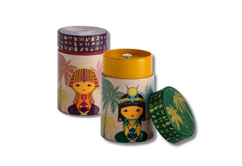 MediMuc Teedose 2er Set Little Egypt, (Dose, 2er Dosenset Little Egypt), Teedose, Gewürzdose, Motivdose, Dosen Set von MediMuc