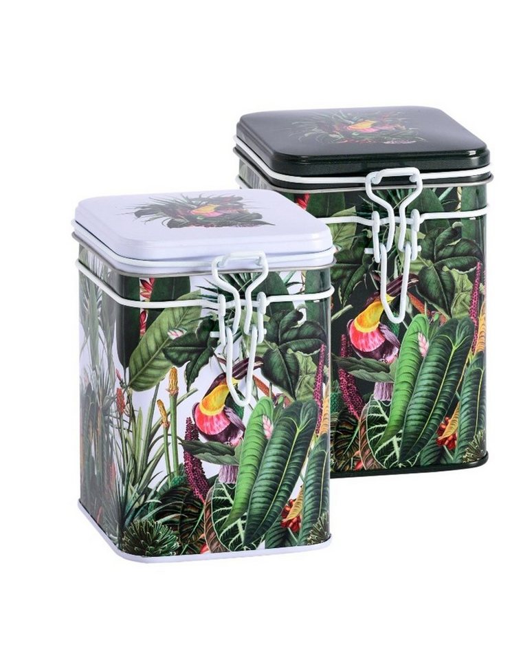 MediMuc Teedose 2er Set Rainforest, (Dose, 2er Set), Teedose, Gewürzdose, Motivdose, Dosen Set von MediMuc