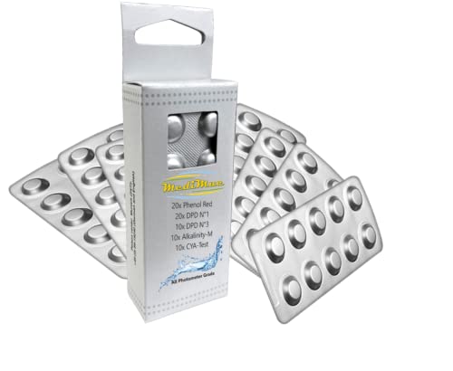 Refill Pack für PoolLAB - auch geeignet für andere Handphotometer - original PoolLAB Reagenzien - Tablettenanzahl (70) von MediMuc