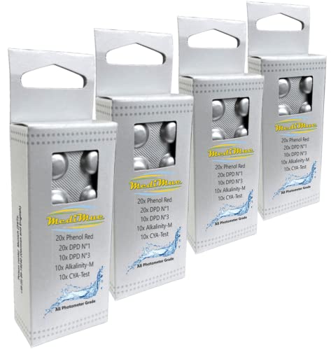 Refill Pack für PoolLAB - auch geeignet für andere Handphotometer - original PoolLAB Reagenzien - Tablettenanzahl (280) von MediMuc