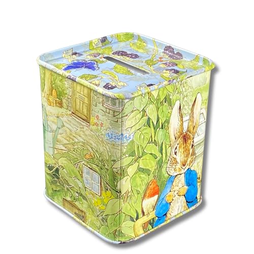 Spardose Design Peter Rabbit - Liebevoll gestaltete rechteckige Spardose - Motiv Hase - Material: Blech - Maße: (L x B x H): 7,7 x 7,7 x 8,2cm Spardose Design Peter Rabbit - Liebevoll gestaltete rechteckige Spardose - Motiv Hase - Material: Blech - Maße: (L x B x H): 7,7 x 7,7 x 8,2cm von MediMuc