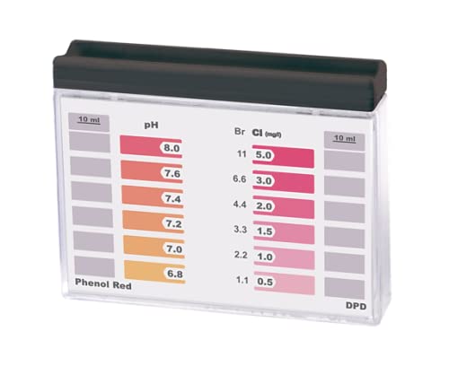 Wassertester Rapid Methode, Chlor pH, Doppelmesskammer, Anzeige von 12 verschieden Messwerten von MediMuc