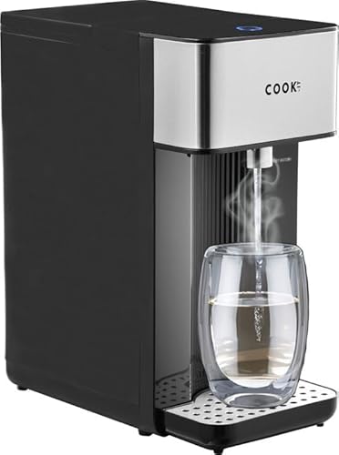 Media Evolution COOK-IT Heißwasserspender 2,5 L | Instant in 5 Sekunden | 200 ml / 300 ml/Dauerstrom-Funktion | 100 °C | Trocken- & Überhitzungsschutz | Cool-Touch & Wasserstandsanzeige von Media Evolution