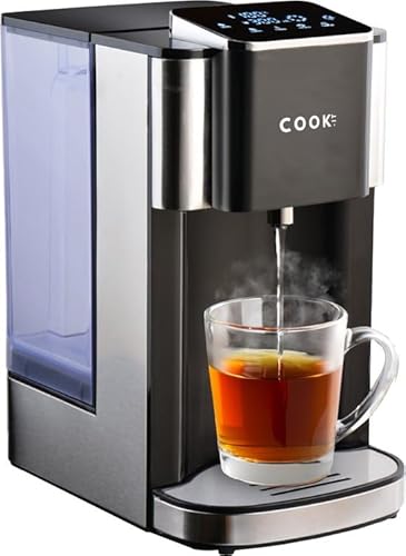 Media Evolution COOK-IT Heißwasserspender 4 L – Touch-Display – 11 Volumen- & 9 Temperaturstufen – 5 Sek Schnellstart – Abnehmbarer Wassertank – Selbstreinigung & Überhitzungsschutz von Media Evolution