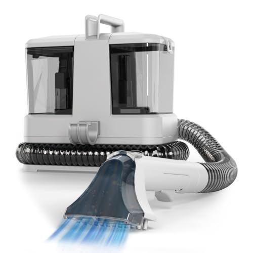 Media Evolution Polsterreiniger Gerät und Nassauger – Kompakter Teppichreiniger und Textilreiniger – Waschsauger für Teppich, Polster Autositze & Sofa von Media Evolution