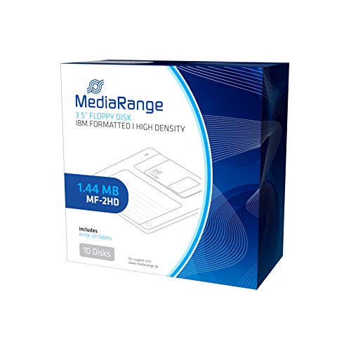 MediaRange 3.5 Disketten 1.44MB|MF-2HD, mit Metall-Verschluss, 10er Pack von MediaRange