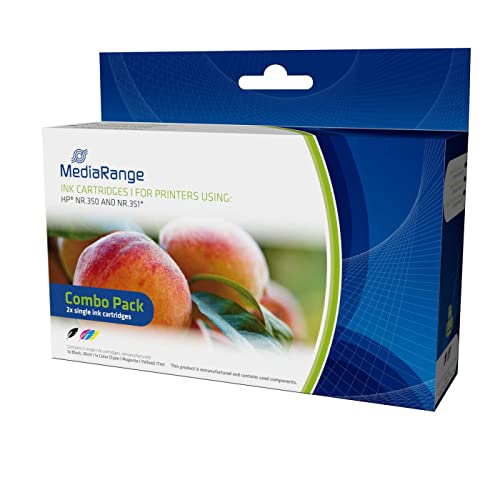 MediaRange MRHP350B351C Cb335Ee+Cb337Ee 2Pack Tintenpatrone von MediaRange