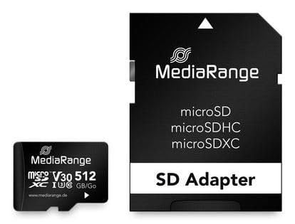 MediaRange Memory Card 512 Gb Microsdxc Uhs-I Class 10, MR947 von MediaRange