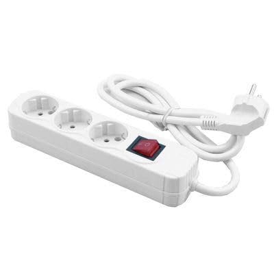 MediaRange Power Extension 1.4 M 3 Ac Outlet(S) White, MRCS205 von MediaRange