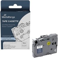 MediaRange Schriftband ersetzt brother TZe-S231 MRBTZS231, 12 mm schwarz auf weiß von MediaRange