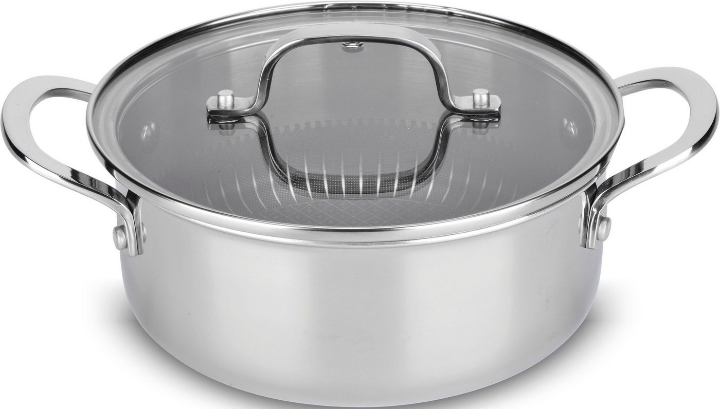 MediaShop Kochtopf Titan Pot, Aluminium, Edelstahl, 2,3 Liter, Induktion von MediaShop