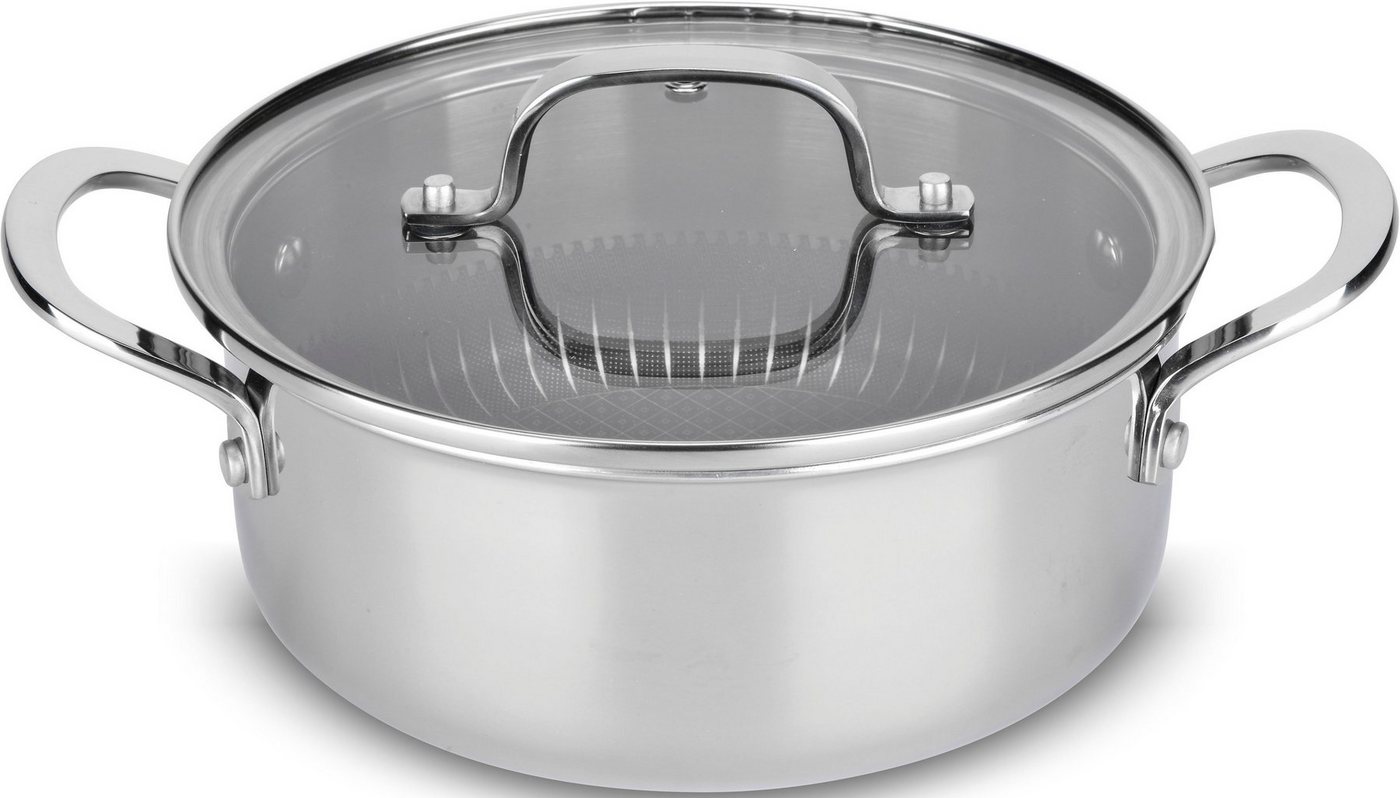 MediaShop Kochtopf Titan Pot, Aluminium, Edelstahl, 2,3 Liter, Induktion von MediaShop