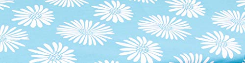 Mediablue Bügeltischbezüge Dampfdurchlässiges Baumwollgewebe Verschiedene Designs Für Bügelflächen bis ca. B 43 x L 125 cm (Blaue Blume) von Mediablue