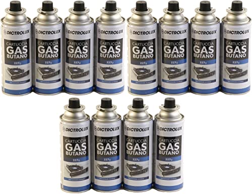 Mediablue Gaskartusche 227g Butan Campinggas Brenner Kocher Gas Kartuschen (12) von Mediablue