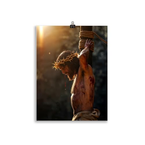 Medialess Jesus als Märtyrer | Divine Sacrifice: Jesu opfervolle Liebe 2 | Jesus Bild | Poster & Kunstdrucke | Wand-Bild, ungerahmt von Medialess