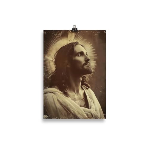 Medialess Jesus als Symbol der Barmherzigkeit | Celestial Compassion: Jesu heilende Liebe 1 | Jesus Bild | Poster & Kunstdrucke | Wand-Bild, ungerahmt von Medialess