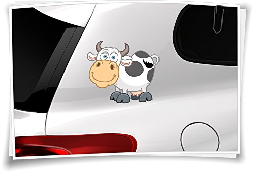 Autoaufkleber Sticker Kinder Aufkleber Kindername Baby Junge Mädchen Boy Girl Kuh von Medianlux